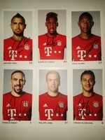 13 x original Autogramm FC Bayern München 2015/16 Lahm Ribery Thiago Vidal Alaba