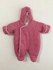 Baby GAP One-Piece Outerwear Bunting Rosy Pink w/Off-White Fleece Size 0-3M