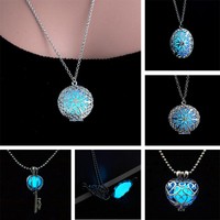 Ein gutes Geschenk an die Gastfamilie Lovers Freunde Luminous blaue Halskette