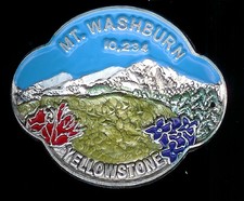 Mt Washburn Yellowstone new shield mount hiking medallion stocknagel G2356