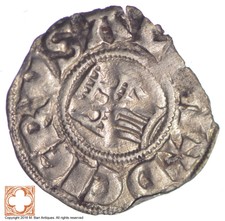 Crusader Jerusalem 1163-74Ad Silver Billion Denier Coin *Xb89