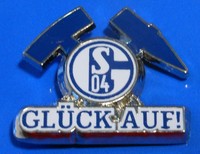 PIN + FC Schalke 04 + Signet + GLÜCK AUF! + Saison 2015/2016 + NEU + Sammler +