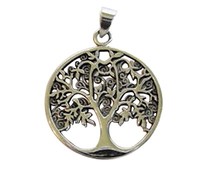 Sterling Silver 925 Tree Of Life Pendant ( 22 MM )  !!       Brand  New  !!