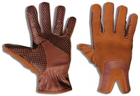 Sports United Reithandschuhe XS-XXL, Echtleder, echtes Leder, SU-11, braun