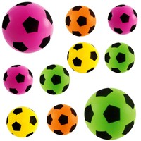 10 x Softball Fußball Spielball für Kinder Ball 20cm Weicher Ball von JOHN bunt