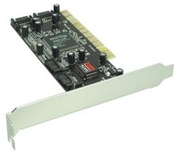InLine  PCI SCHNITTSTELLENKARTE 4-KANAL SATA (S-ATA)RAID CONTROLLER KARTE INTERN