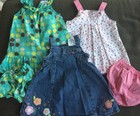 Lot Of 3 Dresses Size 12 Months Gymboree Oshkosh Carters