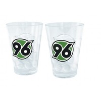 2er BECHER- SET TRINKBECHER ACRYLGLAS HANNOVER 96 NEU