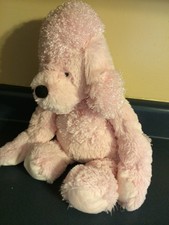 Ganz Hug-A-Longs Pink French Poodle Stuffed Animal Plush 18” Toy Floppy Doll