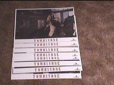 TOMBSTONE 1989 11x14 LOBBY CARD SET WESTERN CLASSIC KURT RUSSELL