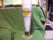 HARD ROCK CAFE NEWPORT BEACH TALL PILSNER GLASS TULIP STYLE