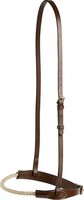 ERIC THOMAS Pro englisches Kordel-Reithalfter aus Leder schwarz  