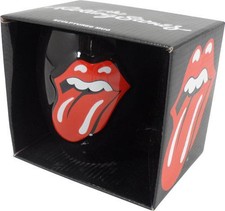 Rolling Stones: Tongue Logo Sculptured Coffee / Tea Mug - New Official In Box