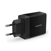 Anker 24W 2-Port USB Ladegerät mit PowerIQ Technologie für alle Geräte Schwarz
