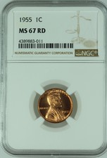 New listing
1955 Lincoln Cent! Ngc Ms67 Rd! Us Coin Lot #22