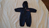 Boys Girls 6 9 Months Atlanta Braves Hoodie One Piece Suit L@@K T@@ CUTE