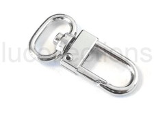 50 Silver Metal Swivel Clasps Snap Clips Finding H44-50