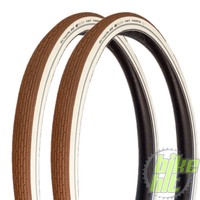 2x Schwalbe Fat Frank Fahrrad Reifen Braun Weiß Kevler 26" 28" Reflex Balloon