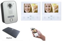 2 x4 Zoll LCD Monitor Türsprechanlage Video Gegensprechanlage WLAN Schnittstelle