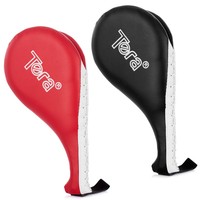 Tera PU Leder Pratze Schlagpolster Schlagkissen Thai Boxen Boxtraining Taekwondo