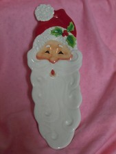 Fitz and Floyd Snack Therapy Santa Claus Serving Plate 