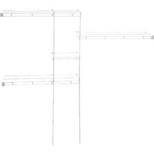 Closetmaid Metal Shelf Clips Gdvyc Dpwhh Closetmaid 2059 Superslide 8ft Closet Hang Rod White