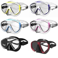 Tauchermaske Taucherbrille Tauchen Silikon Schnorcheln Rahmenlose Einglass 