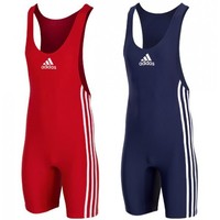 Adidas Wrestling Singlets Suits Ringertrikots - ADIDAS PB (red+blue) PACK