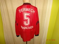 Hannover 96 Adidas Langarm Matchworn Trikot 1996/97 "Gilde" + Nr.5 Dermech Gr.L