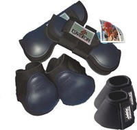 6er Set Eskadron "Protection Boots" Gamaschen Farbe navy Gr. Warmblut