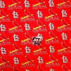 MLB Baseball Saint Louis Cardinals Logo Red Cotton Fabric by the Yard