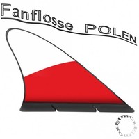 Fanflosse POLEN fürs Auto FAN Fussball WM EM 2016 Frankreich Haiflosse NEUHEIT