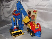 Lego Duplo Toolo Baustelle 2950 Komplett m.Figuren,Bauanleitung, Schraubendreher
