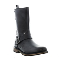 Harley Davidson Jayden Mens Black Leather Biker Boots 