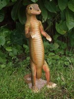 Gekko Echse Garten Figur Tier Skulptur Dekoration naturgetreu handbemalt H 31 cm