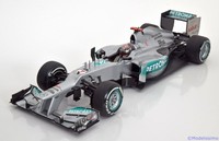 1:18 Minichamps Mercedes AMG W03 300th GP Belgium Schumacher 2012