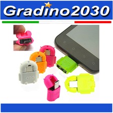 Mini adattatore OTG Micro USB maschio a femmina per Android Samsung S4-S5-S6-S7