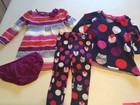 Gymboree Baby Girls LOT of 2 Outfits Dresses Leggings 12-18 Months