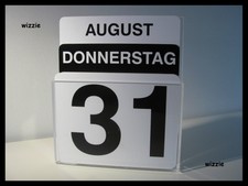 Perpetual Desk Calendar / Retro / Space Age / Vintage 1970's ( German )