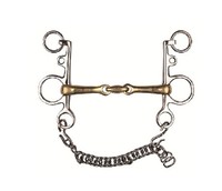 HKM Anschluss mund pelham Argentan Bit Edelstahl 16mm MPN 9899