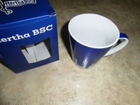 Hertha BSC Berlin Porzellantasse Logo - Tasse - NEU verpackt Geschäftsauflösung