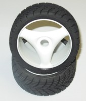  1:8 Rally Game  Reifen / Felgen Komplettrad Strassenreifen Medium Buggy 