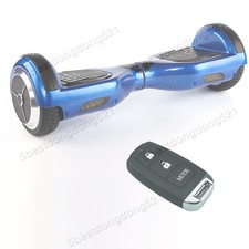 Smart Self Balancing Electric Scooter 2 Wheels Hover Board Blue + Remote Key