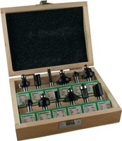 Edessö HM-Fräsersatz 12-teilig, Fräser für Oberfräse Hartmetallfräser