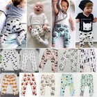 Summer Kids Baby Boys Girls Animal Pattern Leggings Harem PP Pants Trousers 0-4Y