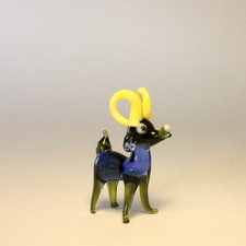 Video! Blown Glass Miniature Art Murano Sheep Figurine Dollhouse Toy Agrali Doll