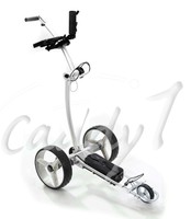 Elektro Golf Trolley CADDYONE 700 Silber mit Lithium-Akku
