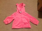 NWT Gymboree fleece jacket, pink with bear ears, 12-18 months