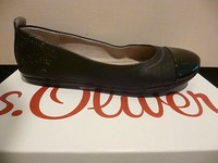 s.Oliver Ballerina Slipper Halbschuhe Pumps schwarz NEU!!