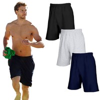 Herren kurze Hose Fruit of the Loom Sporthose Fitnesshose Männer Bermuda S - XXL